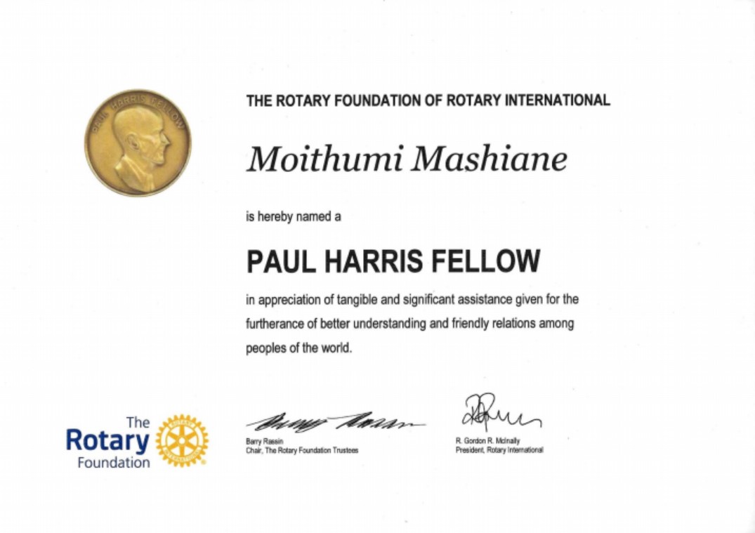 Paul Harris Fellow Award Paul Harris Fellow Award